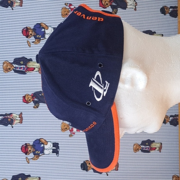 Vintage Denver Broncos Logo Athletic stitched logo softshell blue pulltab hat - Picture 2 of 10